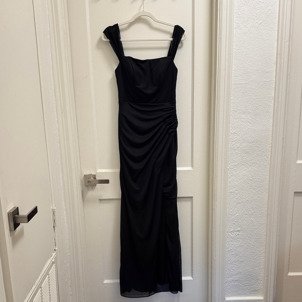 Azazie Black Maxi Dress